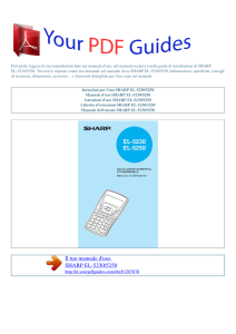 EL-5230/5250 - Manuale dell`utente