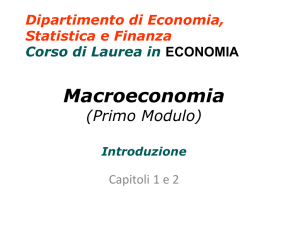 Le principali variabili macroeconomiche