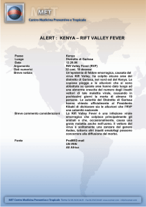alert : kenya – rift valley fever