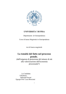 La tenuitá del fatto nel processo penale.