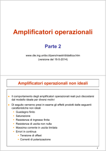 Amplificatori operazionali