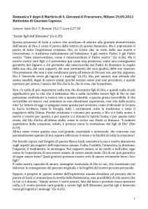 2013.09.29 AGOCist. IT-Omelia Messa Battesimo Giacomo Capozza