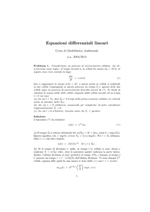 Equazioni differenziali lineari: testi e soluzioni.