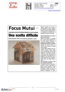 Focus Mutui - MutuiOnline.it