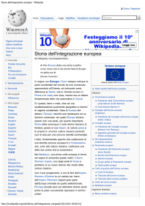 Storia dell`integrazione europea - Wikipedia
