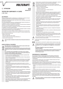 istruzioni tester per componenti iv curve