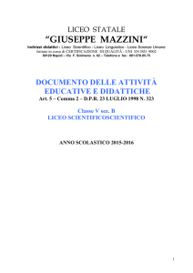 5B Documento 15 maggio 2016