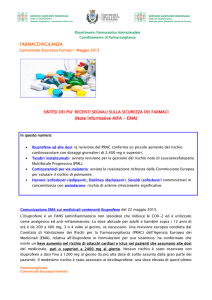 Comunicato sicurezza farmaci maggio 2015