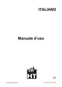 ITALIANO Manuale d`uso - ht