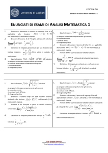 Grafici delle principali funzioni elementari