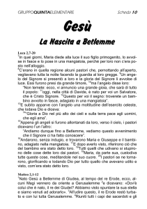 Gesù - Nascita a Betlemme - parrocchia Ognissanti Milano