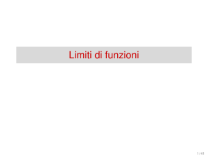 Limiti di funzioni