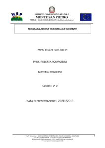 Francese - Istituto comprensivo di Monte San Pietro