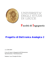 Progetto di Elettronica Analogica 2 new