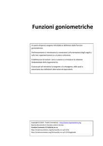 Funzioni goniometriche - sito trigonometria.org