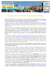 Change for the Planet. Care for the People