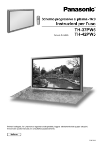 Instruzioni per l`uso TH-37PW5 TH-42PW5