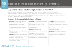 Risorse di Psicologia militare in PsycINFO