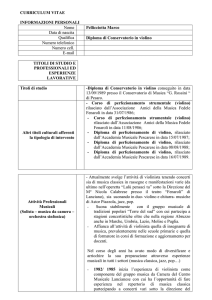 curriculum vitae - "Umberto I" Lanciano