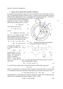 1. Coppia e fasori spaziali nella macchina a induzione Si consideri il