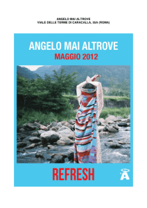 Angelo Mai - Programma maggio 2012