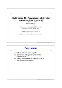 Grandezze elettriche microscopiche (parte 1)