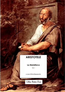 ARISTOTELE La Metafisica