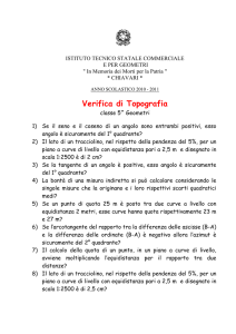 Verifica di Topografia - La pagina della Topografia