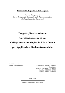 Progetto, Realizzazione e Caratterizzazione di un - INAF-IRA