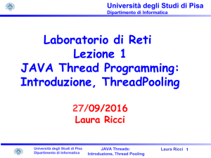 Introduzione al Corso, Thread Pooling - e-learning