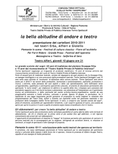 la bella abitudine di andare a teatro