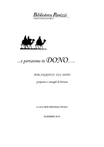 Bibliografia sul dono