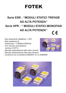 Moduli statici - Elettronica Due