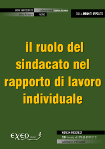 Il ruolo del sindacato nel rapporto di lavoro individuale