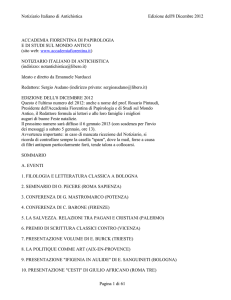 8 Dicembre 2012 - Accademia Fiorentina di Papirologia