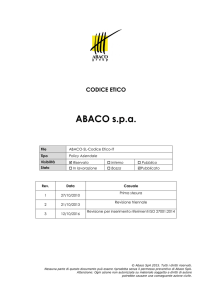 Codice Etico - ABACO Group