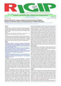 Scarica l`articolo: pagina 18 - Genetica e Immunologia Pediatrica