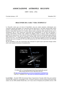 Draconidi 2011 - Circolo AStrofili Talmassons