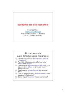 Economia dei cicli economici - Università degli studi di Bergamo