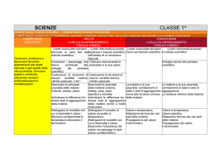 scienze classe 1