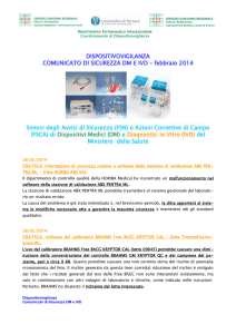 Comunicato di sicurezza DM_IVD febbraio 2014