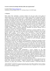 Un nuovo concetto di archetipo nella fisica della