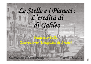 Le Stelle e i Pianeti: L`eredità di Galileo