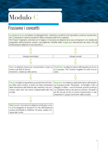 Page 1 1 Modulo C Fissiamo i concetti La religione è un complesso