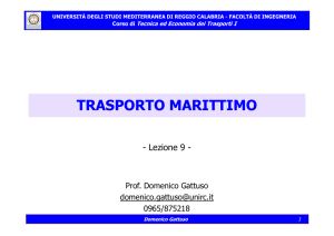 trasporto marittimo - Università degli Studi Mediterranea