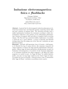 Induzione elettromagnetica: fisica e flashbacks