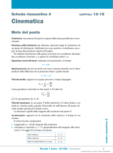 Cinematica - Zanichelli online per la scuola