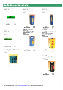 Batterie e caricabatterie - Grazia Componenti Elettronici