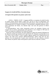 Rassegna stampa 2013 - Euromineralexpo Torino