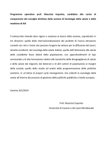 Programma operativo Esposito - Associazione Italiana di Sociologia